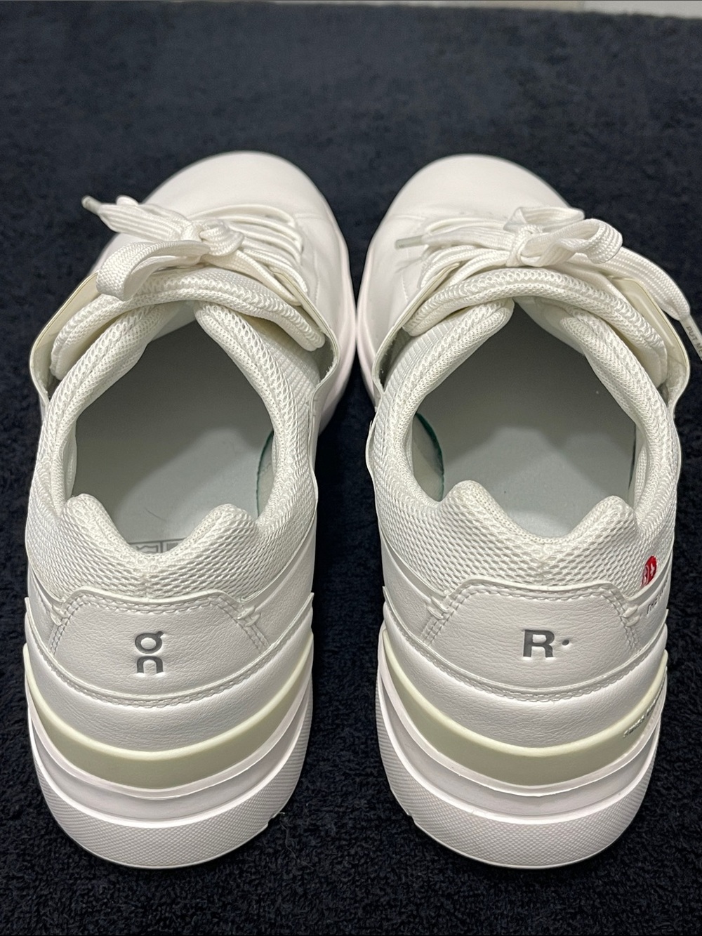 On Cloud Men's Roger Advantage White Leather Low-Top Sneakers Size 11.5 - Picture 7 of 8